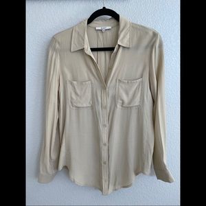 Ro & De Button-Up Blouse